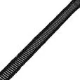 Taśma ozdobna lampasowa 20mm kolor czarny 7.5mb