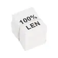 Wszywki surowcowo-ostrzegawcze 100% LEN 20 x 25mm