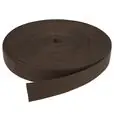 Taśma bawełniana jodełka 25mm kolor brązowy ciemny 50mb