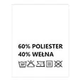 Wszywki surowcowo-ostrzegawcze 60% POLIESTER 40% WEŁNA 30° 20 x 22mm