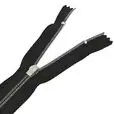 Zamek błyskawiczny #5 nierozdzielczy ozdobny 12cm kolor czarny