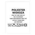 Wszywki surowcowo-ostrzegawcze POLIESTER WISKOZA 40° 20 x 28mm