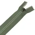 Zamek błyskawiczny #5 nierozdzielczy ozdobny 12cm kolor zielony khaki