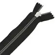 Zamek błyskawiczny #5 nierozdzielczy ozdobny 12cm kolor czarny