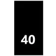 Wszywki rozmiarowe 40