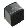 Wszywki surowcowo-ostrzegawcze 100% BAWEŁNA czarne 20 x 18mm