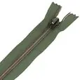 Zamek błyskawiczny #5 nierozdzielczy ozdobny 12cm kolor zielony khaki
