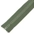 Zamek błyskawiczny #5 nierozdzielczy ozdobny 12cm kolor zielony khaki