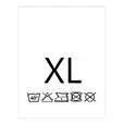Wszywki przepis prania rozmiar XL Pranie 40° 20 x 22mm