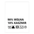Wszywki surowcowo-ostrzegawcze 90% WEŁNA 10% KASZMIR nie prać 20 x 22mm