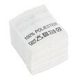 Wszywki surowcowo-ostrzegawcze 100% POLIESTER 40° 20 x 22mm