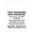 Wszywki surowcowo-ostrzegawcze 100% POLYESTER 100% POLIESTER 30° 20 x 28mm