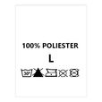 Wszywki surowcowo-ostrzegawcze rozmiar L 100% POLIESTER 30° B-So 150