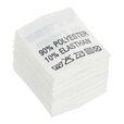 Wszywki surowcowo-ostrzegawcze 90% POLYESTER 10% ELASTHAN 40° 20 x 22mm