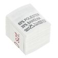 Wszywki surowcowo-ostrzegawcze 65% POLIESTER 35% BAWEŁNA 60° 20 x 22mm