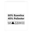 Wszywki surowcowo-ostrzegawcze 60% Bawełna 40% Poliester 60°