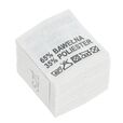 Wszywki surowcowo-ostrzegawcze 65% BAWEŁNA 35% POLIESTER 40° 20 x 22mm