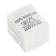 Wszywki surowcowo-ostrzegawcze 100% BAWEŁNA 60° 20 x 22mm