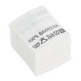 Wszywki surowcowo-ostrzegawcze 100% BAWEŁNA 40° 20 x 22mm