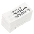 Wszywki surowcowo-ostrzegawcze COTTON POLYESTER 40° 32 x 15mm