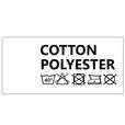 Wszywki surowcowo-ostrzegawcze COTTON POLYESTER 40° 32 x 15mm