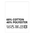 Wszywki surowcowo-ostrzegawcze 60% COTTON 40% POLYESTER 40° 20 x 22mm