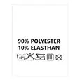 Wszywki surowcowo-ostrzegawcze 90% POLYESTER 10% ELASTHAN 40° 20 x 22mm