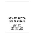 Wszywki surowcowo-ostrzegawcze 95% WISKOZA 5% ELASTAN 30° 20 x 28mm