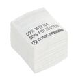 Wszywki surowcowo-ostrzegawcze 50% WEŁNA 50% POLIESTER czyścić chemicznie 20 x 22mm