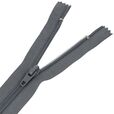 Zamek błyskawiczny #5 nierozdzielczy 16cm kolor szary ciemny
