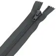 Zamek błyskawiczny #5 nierozdzielczy 18cm kolor szary ciemny