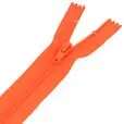 Zamek błyskawiczny #5 nierozdzielczy 16cm kolor pomarańczowy