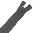 Zamek błyskawiczny #5 nierozdzielczy 18cm kolor szary ciemny