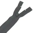 Zamek błyskawiczny #5 nierozdzielczy 18cm kolor szary ciemny