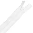 Zamek błyskawiczny #5 nierozdzielczy 25cm kolor biały