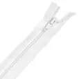 Zamek błyskawiczny #5 nierozdzielczy 25cm kolor biały