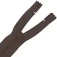 Zamek błyskawiczny #5 nierozdzielczy 25cm kolor brązowy