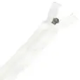 Zamek spirala #5 rozdzielczy ozdobny dwusuwakowy góra dół 35cm kolor biały