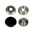 Napy metalowe 15 mm STANDARD NEW STAR kolor czarny lakierowany op.720 szt.
