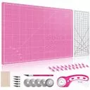 Zestaw do cięcia i krojenia TEXI CRAFT PINK 60x45 cm