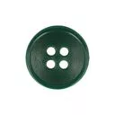 Guziki ubraniowe czterodziurkowe 15mm 24G kolor zielony ciemny 500szt.