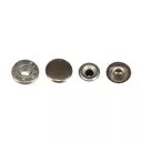 Napy metalowe ALFA 15 mm NEW STAR kolor srebrny nikiel  op.720 szt.