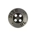 Guzik metalowy 11mm stare srebro madis