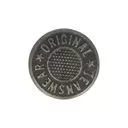 Guzik jeans 17mm ciemny srebrny madis