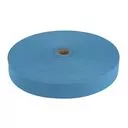Taśma lamówka dziana 25mm kolor niebieski 50mb