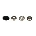 Napy metalowe 15 mm STANDARD NEW STAR kolor czarny lakierowany op.720 szt.