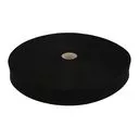 Taśma lamówka dziana 25mm kolor czarny 50mb