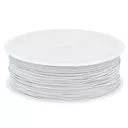 Guma okrągła kapeluszowa 1mm kolor biały 50mb