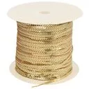 Taśma cekinowa 3mm kolor złoty 180mb