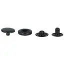 Napy metalowe ALFA 15 mm TAL'S kolor czarny oksyda op.720 szt.